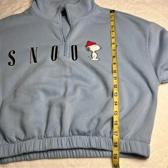 SNOOPY Light Blue Sweatshirt Outfit Set Size Medium - Picture 13 of 16